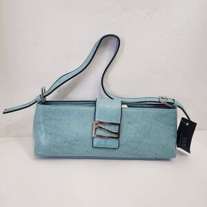 NWT Azure Vani Handbag W/Silver Hardware 5x13x3